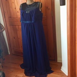 David’s Bridal Navy Formal Dress